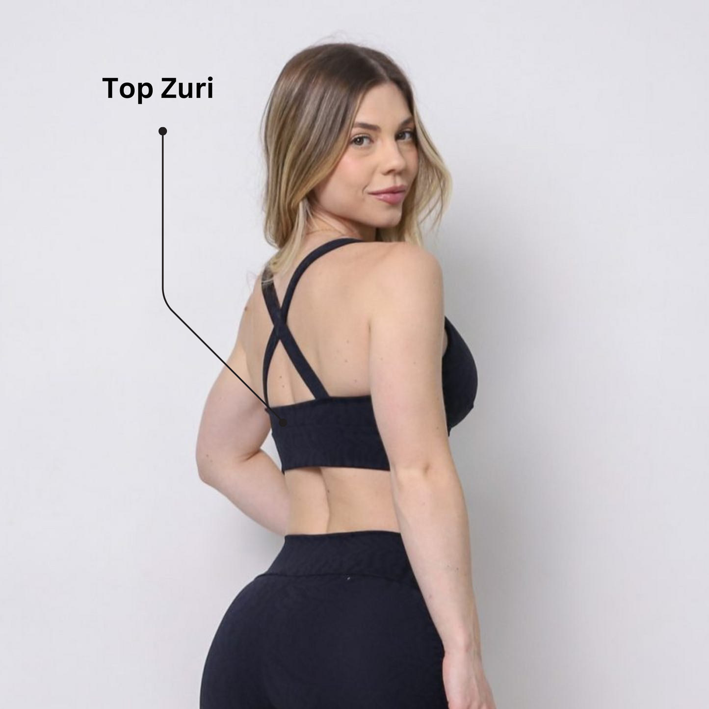 Shorts Scrunch + Top of Choice (Black)