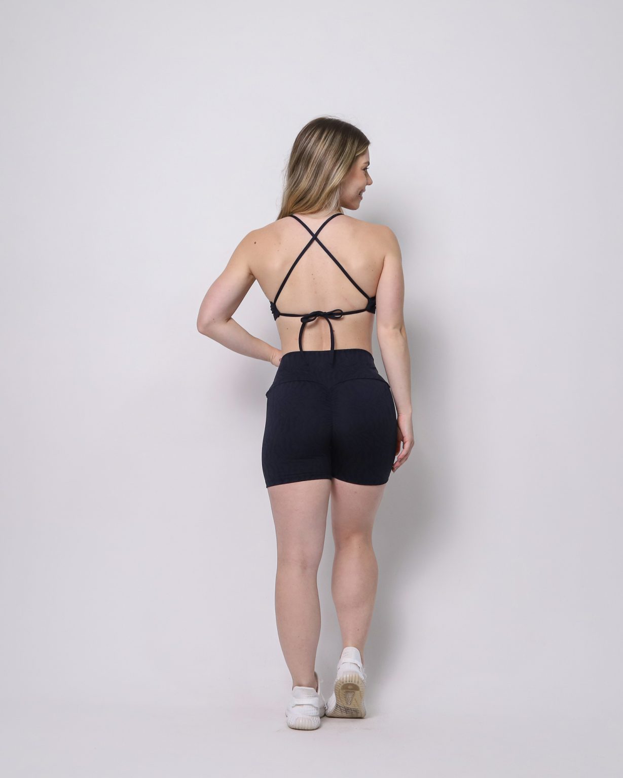 Shorts Scrunch + Top of Choice (Black)