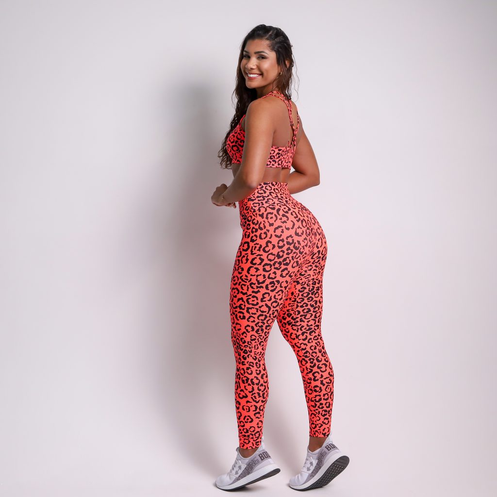 Leggings + Top Sade (Neon Orange)