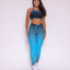 Leggings Scrunch + Top Ayo (Blue Sky)