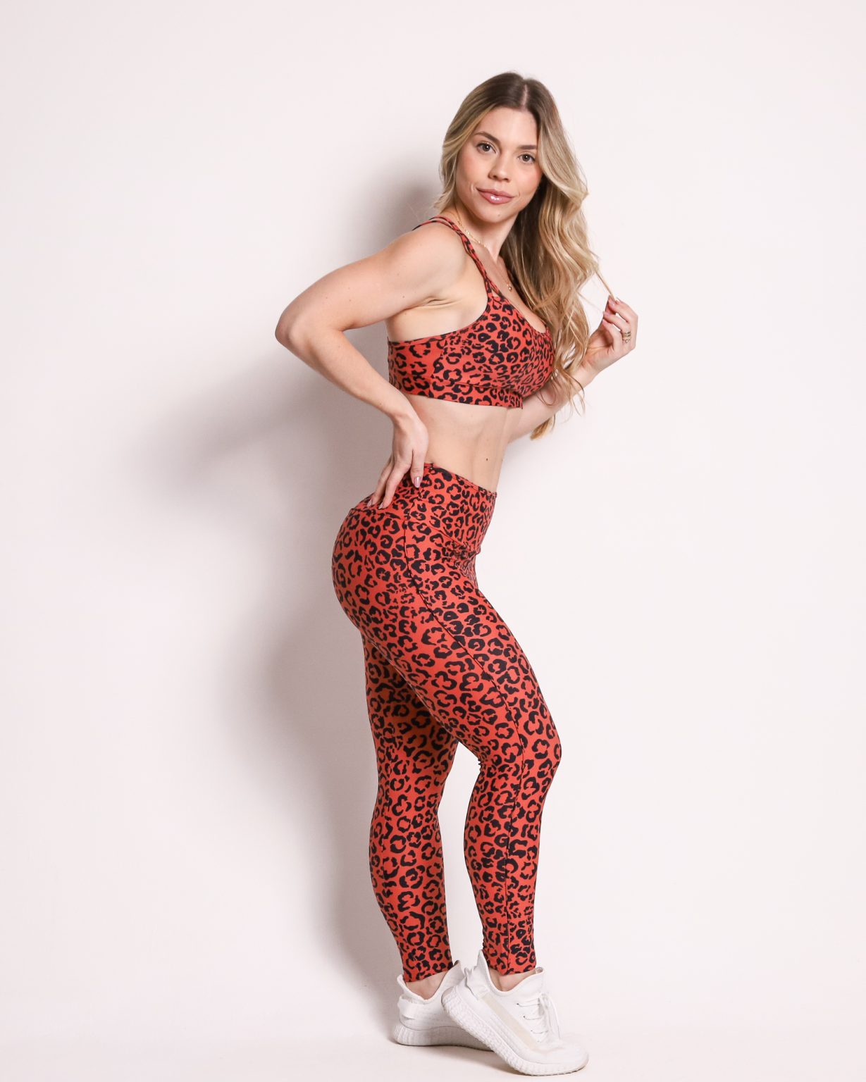 Leggings Scrunch + Top Yemi (Brick Red)