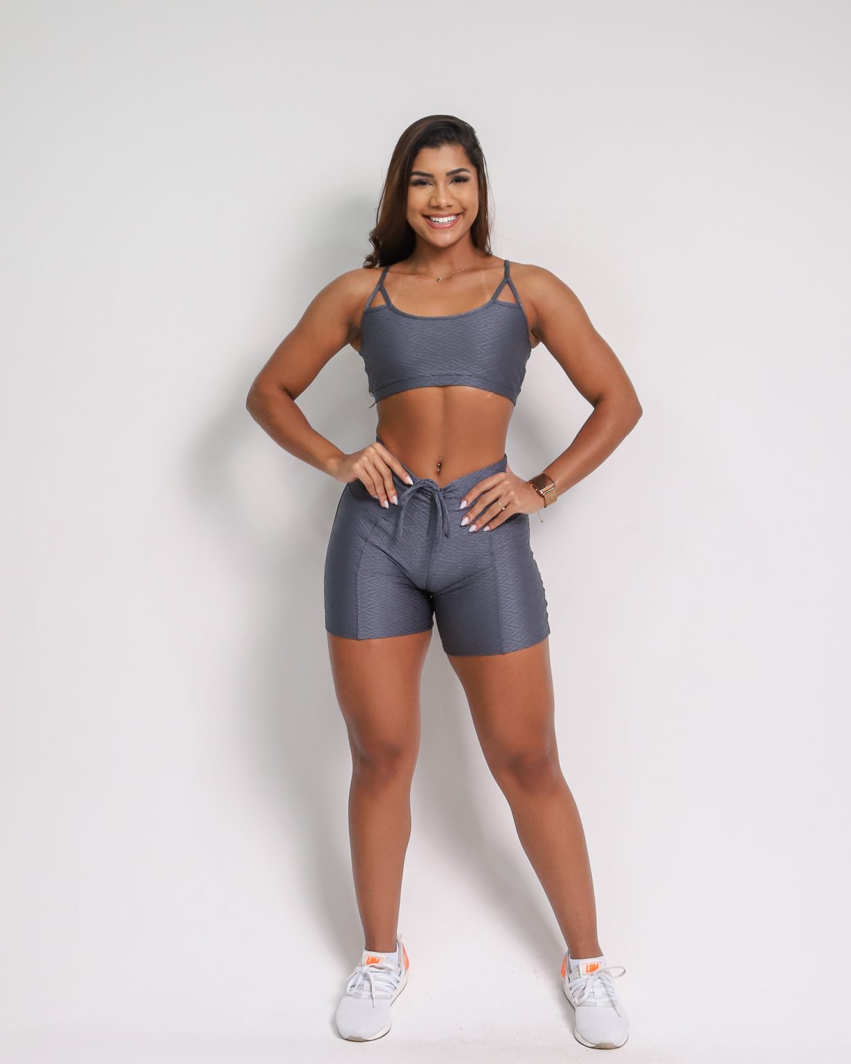 Shorts Scrunch + Top of Choice (Slate Grey)