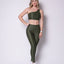 Leggings with Pockets + Top Sade (Seaweed Green)