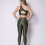 Leggings with Pockets + Top Sade (Seaweed Green)