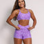 Shorts V-Waist + Top of choice (Lavender Purple)